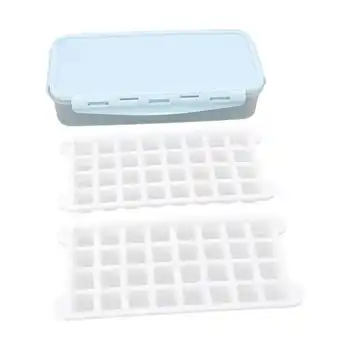 1.7 л Двухслойная коробка для формования льда с 64 сетками, лоток для формования кубиков льда своими руками, мягкая силиконовая форма для льда для дома, горячая