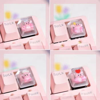 1 Keycap Pink OEM Game cartoon key cap PBT Decoration Personality Esc Cute keycap Cherry MX Axis Keycap для механической клавиатуры