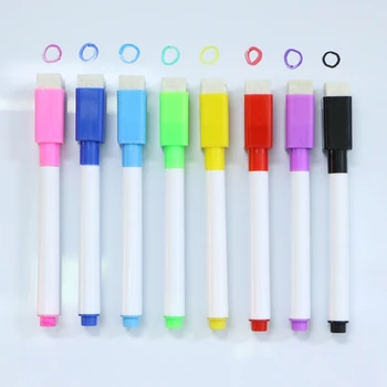 1 комплект Магнитной ручки для белой доски, стираемого маркера, канцелярских школьных принадлежностей 8 цветов