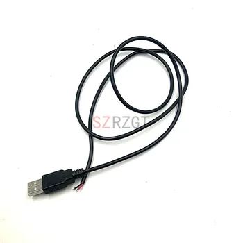 1 шт. 1 м черный провод 5 В 2Pin USB-кабель с луженым медным разъемом с разъемом типа Plug Socket для USB-одноцветной светодиодной ленты