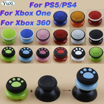 1 шт. Расширители рукоятки для PS5 Контроллер PS4 для Xbox One 360 Кнопка для большого пальца DIY резиновый джойстик Силиконовые колпачки крышка