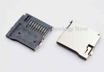(10 шт.) Адаптер для подключения припоя для карт Micro SD, автоматический разъем Push / Push PCB, SMD, 9-контактный, держатель для карт TF