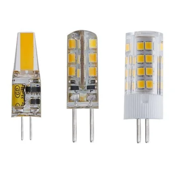 10 Шт./лот Mini G4 LED COB Лампа 1.5 Вт 3 Вт 5 Вт 7 Вт Лампа AC12V 220 В Свечи Силиконовые Лампы Заменяют 30 Вт Галогенные для Прожектора Люстры