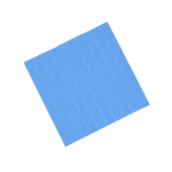 100 шт синий 10 мм * 10 мм * 1 мм Охлаждающий радиатор GPU CPU Проводящая силиконовая прокладка Термопластичная прокладка