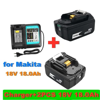 18V 18.0Ah Аккумуляторная Батарея 18000mah LiIon Аккумуляторная Батарея Замена Электроинструмента Аккумулятор для MAKITA BL1860 BL1830 + Бесплатная Доставка