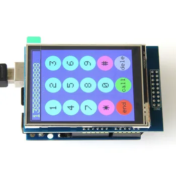 2,8-дюймовый сенсорный экран TFT LCD ILI9341 Drive IC screen display module может быть непосредственно вставлен в UNO Mega2560