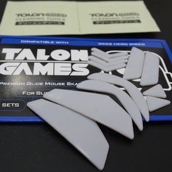 2 комплекта ножек для мыши TALONGAMES, наклеек для коньков, наклеек с закругленными краями, ножек для мыши с изогнутыми краями для мышей Logitech G304 G305