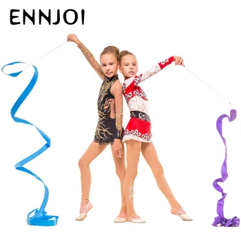 2 м художественных цветных гимнастических лент разных стилей, реквизит для танцевального шоу, танцевальная лента, детские игрушки, растяжки