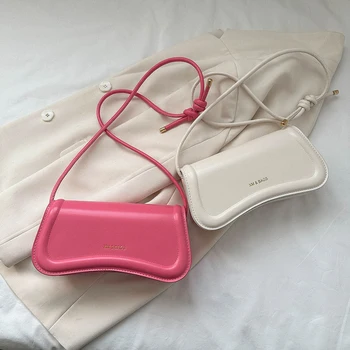 2023 Года, новая женская модная сумка через плечо, сумка-мессенджер из искусственной кожи, простая сумка через плечо, однотонная мягкая легкая сумка подмышками.