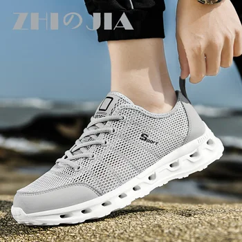 2023 новая модная дышащая мужская обувь для занятий спортом на открытом воздухе, легкие мужские кроссовки, обувь для бега, обувь для слива воды, мужская обувь