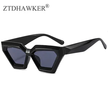 2023 Новые европейские и американские солнцезащитные козырьки желеобразного цвета с многоугольной стереоскопической технологией Sense Модные женские солнцезащитные очки
