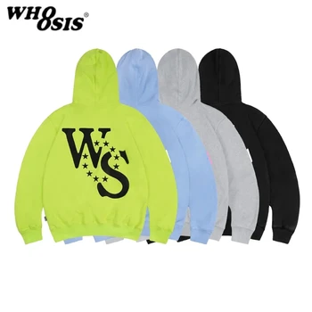 2023, Новый классический модный свитер WHOOSIS Star с буквенным логотипом, свободная толстовка с длинным рукавом, не знаю ее названия, толстовка