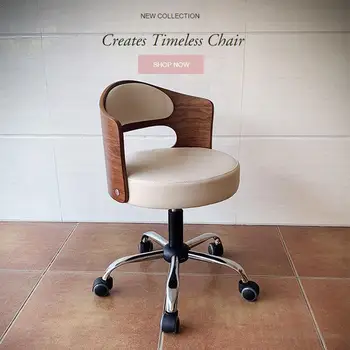 2023 Новый Компактный компьютерный стул из массива дерева, простой письменный стол, студенческий подъемный стул, Вращающийся стул для небольшого кабинета, домашнего бэк-офиса