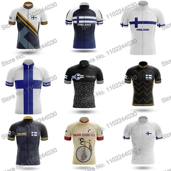 2023 Финляндия Велосипедная одежда Летняя Велосипедная майка Мужская рубашка для шоссейного велосипеда с коротким рукавом Велосипед MTB Maillot