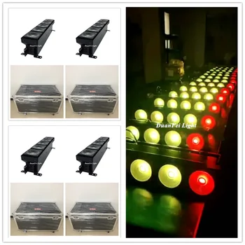 (20шт + кейс для полета) Светодиодная подсветка Disco Dot RGB LED Matrix Stage Event LED COB Blinder 5x30