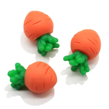 3D Морковные украшения для ногтей Вращающиеся Милые украшения для ногтей из смолы Гриб Морковь DIY Маникюрные принадлежности Серьги-подвески