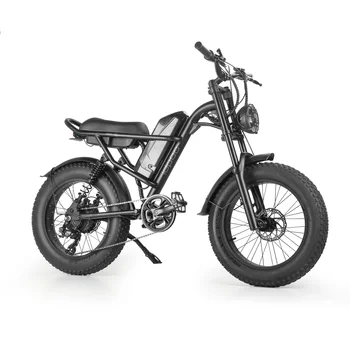 45 км/ч Ес Дропшиппинг Склад в США Электрический Велосипед 20 Дюймов Толстая Шина 750 Вт Электрический Горный Велосипед Shimano 7 Скоростной Ebike