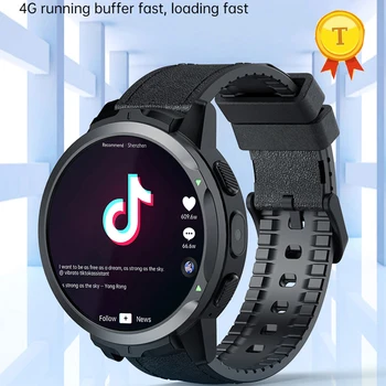 4G бизнесмен Android Смарт-часы мужские 1,6 Дюймов с большим Экраном Face ID 4G RAM 64G ROM LTE SIM GPS WIFI Сердечный Ритм Смарт-часы телефон