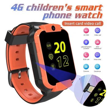 4G смарт-часы IP65 Водонепроницаемые умные часы для мужчин ребенка GPS WIFI Видеозвонок SOS Камера Монитор LBS Трекер Местоположение Телефон Часы