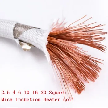 500-градусный слюдяной кабель 2,5 мм2 4 мм2 6 мм2 квадратного миллиметра для магнитно-индукционного нагревателя