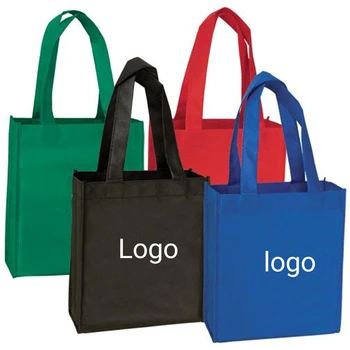500 шт. /лот Многоразовые сумки на заказ Продвижение на рынке Нетканая сумка для покупок Может быть напечатана с логотипом вашей компании Продуктовая упаковка