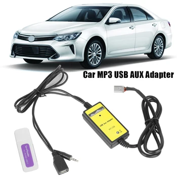 6 + 6Pin Автомобильный MP3 USB AUX Адаптер CD-Чейнджер Адаптер С 3,5 мм AUX In Bluetooth Автомобильный Комплект для TOYOTA LEXUS Corolla RAV4 Camry