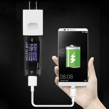 8 в 1 ЖК-дисплей USB детектор тока напряжения Зарядное Устройство Тестер емкости Измеритель мощности Банк питания