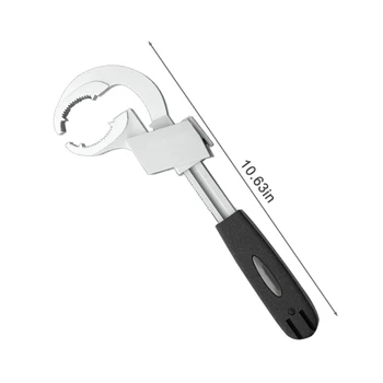 80 мм Многофункциональный ключ для ванной комнаты Раковина Водопровод Разводной ключ с большим отверстием Домашний Специальный инструмент для ремонта ключей для ванной комнаты