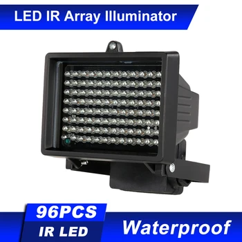 96 светодиодов IR Illuminator Array Инфракрасные лампы ночного видения Наружные Водонепроницаемые для камеры видеонаблюдения