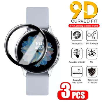 9D Изогнутая Мягкая Защитная Пленка для Samsung Galaxy Watch 4 5 Pro 45 мм Полноэкранная Защитная Пленка для Galaxy Watch Active 4 2 40 мм 44 мм