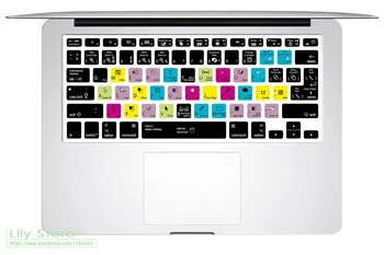 Ableton Live InDesign Serato DJ OSX Dreamweaver Сочетание Горячих Клавиш Резиновая Обложка Клавиатуры Для Macbook Pro Air 13 15 17