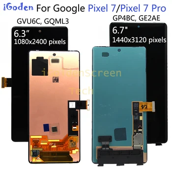 AMOLED Для Google Pixel 7 Pro ЖК-дисплей GP4BC, GE2AE Дигитайзер с Сенсорным экраном В сборе Для Google Pixel 7 LCD GVU6C, GQML3