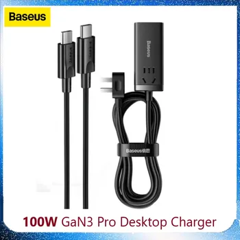 Baseus 100W GaN3 Pro Настольное зарядное устройство Power Strip Зарядная станция Быстрое зарядное устройство для iphone 13 12 Pro Max Ноутбук Xiaomi Samsung