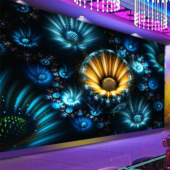 beibehang Пользовательские обои 3d фрески ночной клуб бар KTV цветочные инструменты стены гостиной обои для спальни отель ресторан фреска