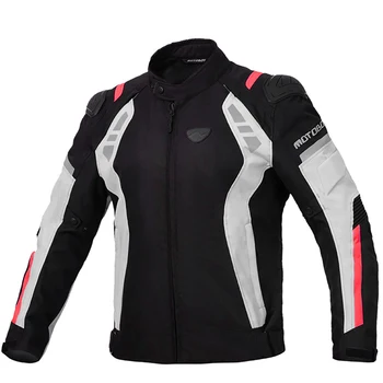 Chaqueta Moto С защитным покрытием CE, теплый гоночный костюм для мотогонок Four Seasons, предотвращающий падение, со съемной подкладкой.