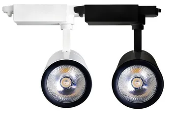 COB LED Track Light 30 Вт рельсовые фонари прожектор для магазина одежды и обуви Внутреннее освещение AC85-265V Теплый Холодный белый