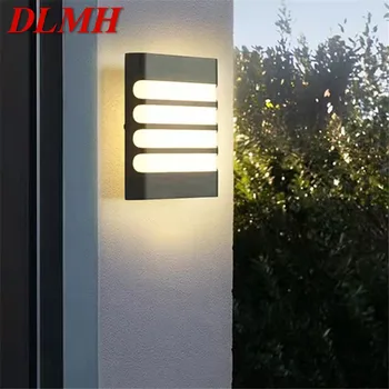 DLMH Современный простой настенный светильник LED Водонепроницаемый IP 65 Винтажные бра для наружного освещения домашнего балкона, коридора, двора