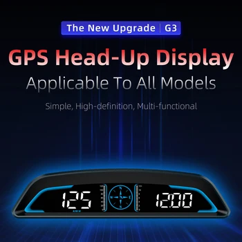 G3 GPS HUD головной дисплей Спидометр Автомобильное интеллектуальное цифровое напоминание о тревоге Автомобильный интеллект для Hyundai Kia Nissan benz