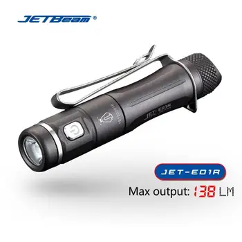 JETBeam E01R Мини портативный USB фонарик с прямой зарядкой при высокой освещенности AA57 домашний водонепроницаемый