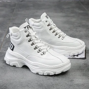 Kanye Fashion West/ Белая Легкая дышащая мужская повседневная обувь, Мужские высокие кроссовки Zapatos Hombre
