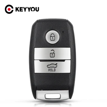 KEYYOU Smart Key Case Для Kia Sportage Ceed K3 K5 RIO Сменный Корпус Ключа 3 Кнопки Неразрезной HYN10R Правое Лезвие Автомобильные Аксессуары