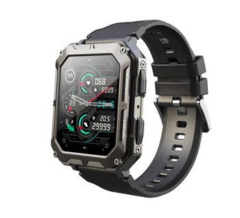 LEMFO C20Pro Смарт-часы Мужские Спортивные Smartwatch IP68 Водонепроницаемый Вызов Bluetooth 380 мАч Срок службы 123 Спортивных режима 1,83 Дюйма HD Scree