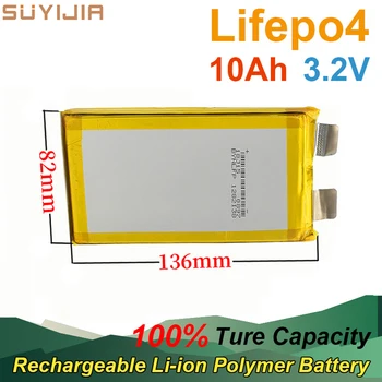 Lifepo4 3,2 В 10000 мАч Перезаряжаемые Литий-ионные Полимерные Аккумуляторы Высокой Емкости для Электрического Велосипеда Планшетный ПК GPS DVD Резервный Аккумулятор