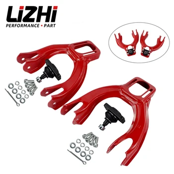 LIZHI RACING - Регулируемый (L & R) Комплект Развала Переднего Верхнего Рычага Управления Для 92-95 Civic 94-01 Integra Eg RED LZ9872
