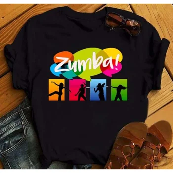 Maycaur Love Zumba Dance графические футболки, футболка с коротким рукавом, женская хлопковая футболка, забавные футболки, женская футболка оверсайз