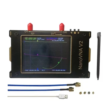 NanoVNA V2 3,2 Дюйма 50 кГц ~ 3 ГГц IPS ЖК-Дисплей Векторный Сетевой Анализатор Антенный Анализатор Коротковолновый HF VHF UHF RF Демонстрационный Комплект DIY