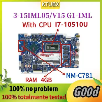 NM-C781. Для материнской платы ноутбука Lenovo ideapad 3-15IML05 / V15 G1-IML.С процессором I7-10510U. 4G RAM.GPU MX130/MX330 2G 100% тест