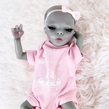 NPK 14-дюймовая кукла Reborn Baby Alien, готовая кукла Imani, Размер Premie, высококачественная коллекционная художественная кукла с 3D-краской