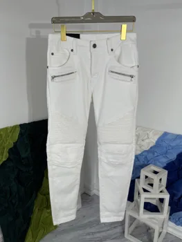 P03273 Модные мужские джинсы 2023 для подиума, роскошный известный бренд, европейский дизайн, мужская одежда для вечеринок