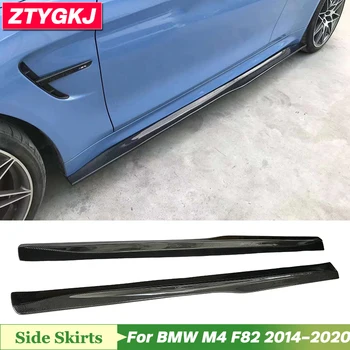 PM Style Высококачественная Боковая Юбка Из Углеродного Волокна, Расширители Губ, Планки Для Тюнинга BMW M4 F82 2014-2020